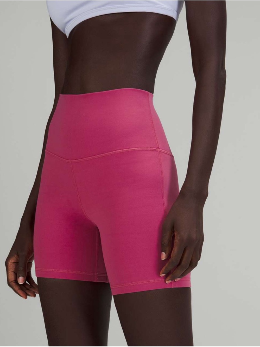 🍋 LULULEMON Align High-Rise Lined Shorts 6" Pink Lychee Size 12 W7BRWS